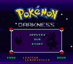 Pokemon Darkness Title Screen
